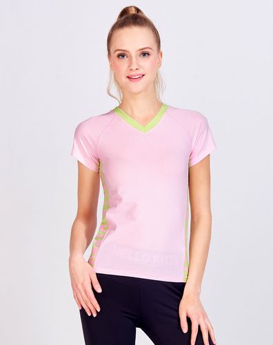 hello kitty女款運(yùn)動服飾專場時(shí)尚休閑 女款運(yùn)動短袖t恤 舒適透氣淺